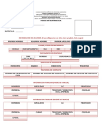 Documento 1 - Hoja de Matrícula