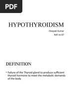 HYPOTHYROIDISM