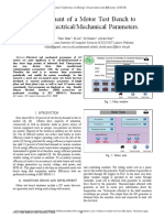 Development of A Motor Test Bench To Measure Electrical Mechanical Parameters