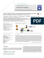 Characterization of Products From Hydrothermal Carbonization of Orange