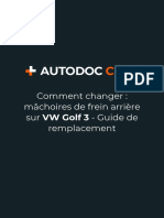 Comment Changer - Mâchoires de Frein Arrière Sur VW Golf 3 - Guide de Remplacement