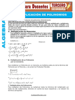 Multiplicacion de Polinomios para Tercero de Secundaria