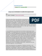 Trabajo Social e Interdisciplina La Cuestión de Los Equipos de Salud