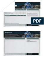 Inceptor Rules 10th Edition Index