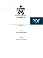 Informe Mejora de Productos y Procesos Con La Incorporación TIC