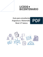 GUÍA N°1 OA1 8B ESTUDIANTE Matematicas