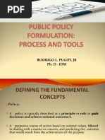 Public Policy Formulation Process Tools