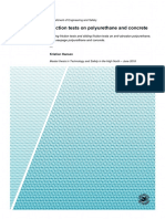 Friction Tests On Polyurethane and Concrete