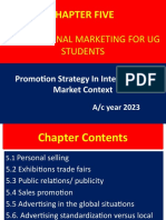 Chapter Five International Marketing For Ug Students