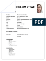 Curriculum Vitae Roxana Mabel Mendez