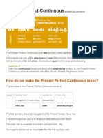 Present Perfect Continuous