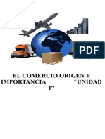 Unidad I - El Comercio Origen e Importancia