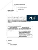 La Escritura en La Investigación