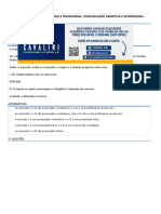 Prova - Estudo Contemporâneo e Transversal Comunicação Assertiva e Interpessoal - 53-2023