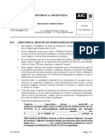 AIC B Libro para El Registro de Operaciones de Aeronaves