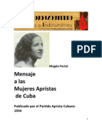 Magda Portal - Mensaje A Las Mujeres Apristas de Cuba