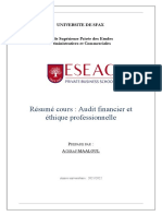 RÃsumÃ Audit Financier ESEAC