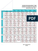 Horario de Examenes Trimestrales 2023