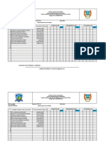 Formato de Planilla de Notas