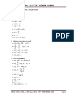 1.3 Indices, Surds and Logarithms