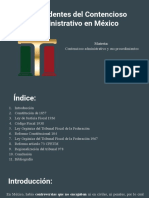 Antecedentes Del Contencioso Administrativo en México