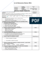 Evaluaciones de 5to I Trimestre 2023-2024