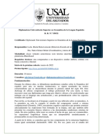 FLEO-Diplomatura Universitaria Superior en Gramática de La Lengua Española 2022