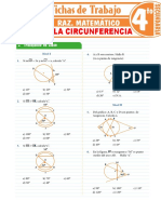 Angulos en La Circunferencia para Cuarto Grado de Secundaria