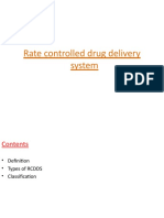 Rate Controlled Drug Delivery System