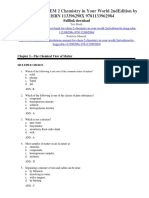 CHEM Chemistry in Your World 2nd Edition by Hogg ISBN 113396298X Test Bank