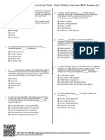 361 - Grammar Revision Advanced Level Test Quiz Online Exercise With Answers 1