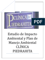 Estudio de Impacto Ambiental y Paln de Manejo Ambiental