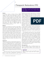 Policy On Interim Therapeutic Restorations (ITR)