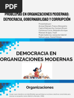 Problemas en Organizaciones y Corrupción