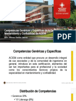 Competencias Genéricas y Específicas de La Certificación ACIEM 2022