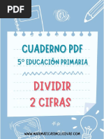 Cuaderno Dividir Entre 2 Cifras - 5 Curso Educacion Primaria-2