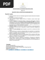 Guía de Requisitos para La Práctica de Radiodiagnóstico