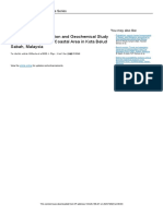 Geophysical Investigation and Geochemical Study of Sediment Along The Coastal Area in Kota Belud Sabah, Malaysia