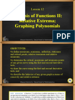 Lesson 12 Analysis of Functions II Relative Extrema and Graphing Polynomials