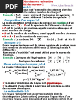 1 - Décroissance Radioactive