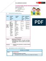 Sesión 7 - ORGANIZAMOS EL AULA PARA UN MEJOR DESPLAZAMIENTO