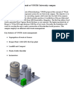 Biogas Unit at VFSTR University Campus