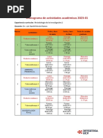 Cronograma Completo Del Curso