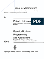 Lecture Notes in Mathematics: Springer-Verlag. Berlin. Heidelberg 9 New York