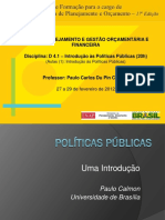 Aulas (1) - Paulo Carlos Du Pin Calmon (D 4.1 - Introdução Às Políticas Públicas)