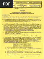 Les 10 Sujets Phy Bac 2023 TUNISIE