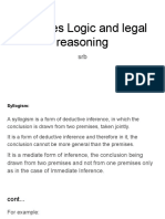 Theories Logic and Legal Reasoning