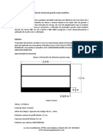 Cálculo Estrutural Guarda Corpo Metálico