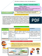 Experiencia de Aprendizaje 2 - Ciencias Sociales - Actividad 02 - 1ero y 2do Grado - 2023