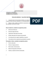 Ficha de Ejercicio - Taller de Oratoria